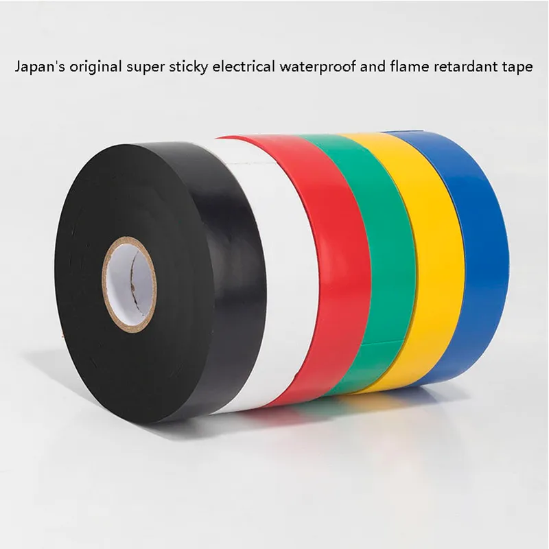일본의 원래 슈퍼 스티커 전기 방수 난연 테이프 PVC 절연 와이어 테이프 하네스 Loom 보호 테이프