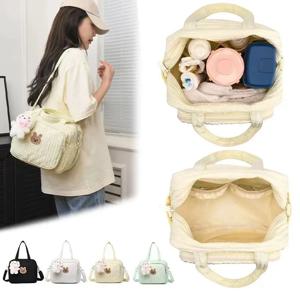 아기용 코튼 기저귀 가방, 엄마 가방, 귀여운 핸드백, 아기 용품 정리함, 기저귀 캐디 가방, 출산 가방, 엄마 아이