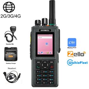 ANYSECU Zello 4G 네트워크 라디오, HD760 안드로이드 7.1, WIFI 잠금 해제, Real-ptt Walkiefleet, IP67 방수 휴대폰