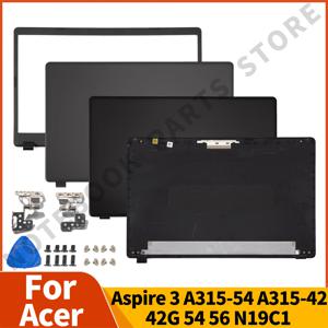 Acer Aspire LCD 후면 커버, 경첩, 전면 베젤, 노트북 부품 교체 15.6, Acer Aspire 3 A315-54 A315-42 54K 56 N19C1 EX215-51 52, 신제품