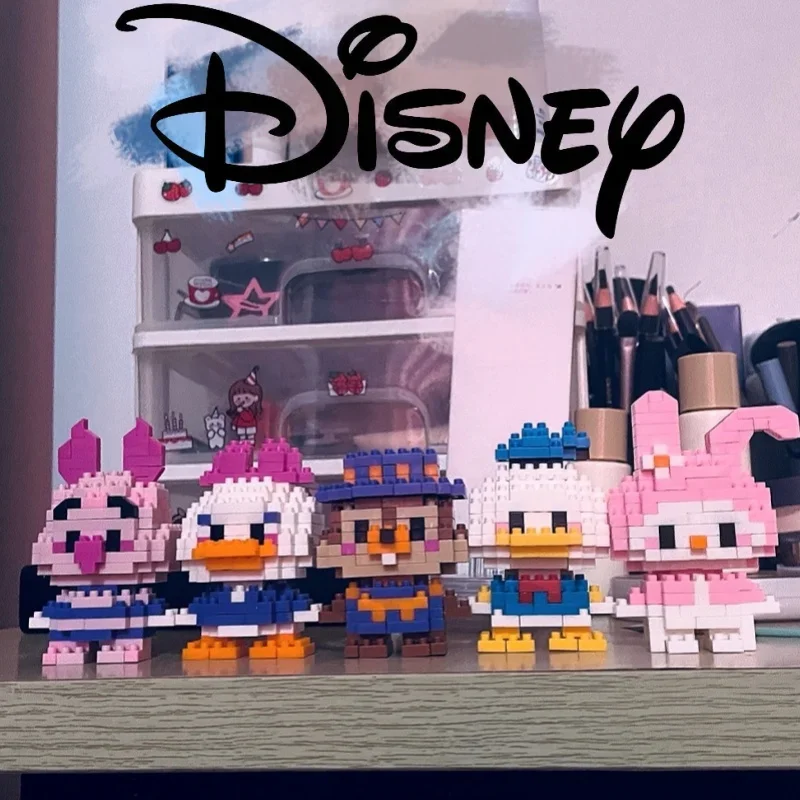 디즈니 스티치 빌딩 블록, 애니메이션 카와이 만화 미니 액션 어린이 피규어 블록, 벽돌 조립, DIY 장난감 선물