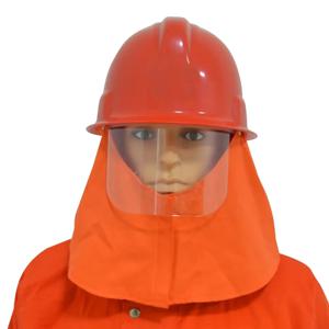 화재 절연 내열성 숄 PC 포함 소방 헬멧, 스크래치 방지 마스크, 소방관 안전 헬멧 보호 하드 햇