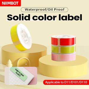 Niimbot D101 D11 D110 컬러 스티커, 열 라벨 태그, 방수 오일 방지, 모바일 미니 휴대용 프린터용