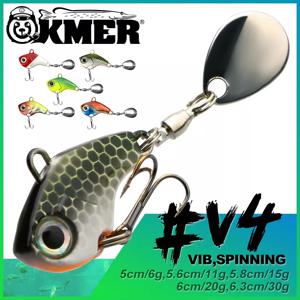 KMER V4 낚시 루어 밸런서, 겨울 지그 스피너 스피너, VIB 싱킹 워블러 후크, 파이크 월아이 장비 액세서리, 태클