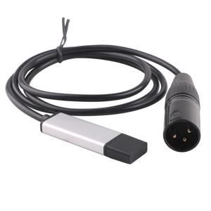USB to DMX 인터페이스 어댑터 케이블, 무대 디스코 이동 헤드 라이트 길이 컴퓨터 PC DMX512 컨트롤러 신호 변환기