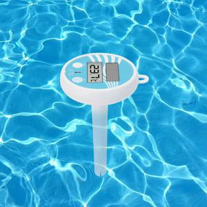 플로팅 디지털 수영장 온도계, 태양열 발전 야외 수영장 온도계, 방수 LCD 디스플레이, 스파 온도계