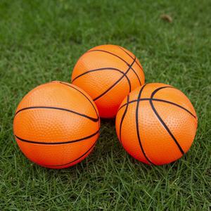 펌프 바늘이 달린 소형 미니 팽창식 농구 공, 부모 자녀 게임 농구용 PVC 스포츠 장난감, 12 cm, 20cm