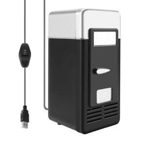 USB 미니 냉장고 콜드 드롭 배송 냉동고, 소형 휴대용 소다 미니 냉장고, 차량용 블랙
