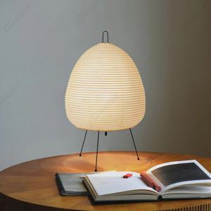 일본 디자인 아카리 노구치 용 테이블 램프, 라이스 페이퍼 스탠딩 램프, 침실 홈 장식, 서재 거실 바 전등 기구