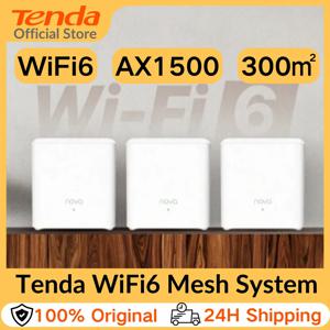 Tenda Nova MX3 AX1500 메시 와이파이 6 시스템, 3500 sq.ft, 기가비트 메시 라우터, 듀얼 밴드 메시 네트워크, 80 개 장치