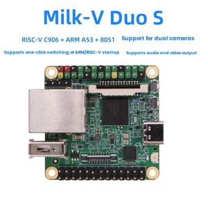 MOOL 밀크-V 듀오 S 개발 보드, RISC-V 리눅스 와이파이 6, BT5, 100Mbps 네트워크 포트, 512MB SG2000 모듈, 512M-WIFI