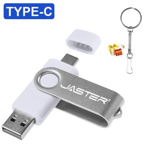 JASTER TYPE-C 2 in 1 펜 드라이브, 저렴한 물건 USB 메모리, 고속 USB 플래시 드라이브, 무료 키 링 펜 드라이브, 128GB, 64GB, 32GB, 16GB
