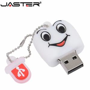 JASTER 펜 드라이브 선물 치아 귀여운 모델 8GB/16GB/32GB/64GB Usb 2.0 플래시 드라이브, 치아 플래시 메모리 스틱 Pendrive 치과 의사 U 디스크