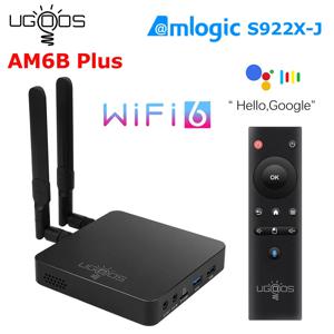UGOOS AM6B 플러스 TV 박스, Amlogic S922X-J, 안드로이드 9.0, DDR4, 4GB RAM, 32GB, WiFi6, 1000M, BT5.0, OTT, 4K AM6 플러스, TVBOX
