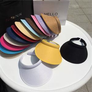여성용 캐주얼 선바이저 모자, 밀짚 모자, 성인 비치 탑 모자, 소녀 야구 모자, 야외 여름 모자, 신제품