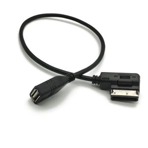 USB AUX 케이블 음악 MDI MMI AMI-USB 여성 인터페이스 오디오 어댑터 데이터 와이어, VW MK5, AUDI A3 A4 A4L A5 A6 A8 Q5