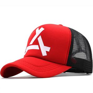 남녀공용 낚시 야구 모자, 통기성 메쉬 스냅백 모자, 레드 블랙 캐주얼 스포츠 모자, 3D 프린팅 모자, 여름