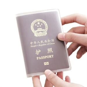여권 커버 가방, 여행 여권 보호 케이스, 투명 반투명 스타일, 카드 슬롯 포함, 여권 슬리브 케이스, 1 개