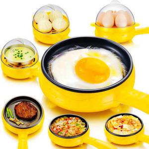 다기능 미니 가정용 계란 오믈렛 팬케이크, 전기 프라이드 스테이크 프라이팬, 들러붙지 않는 스티머 요리 도구