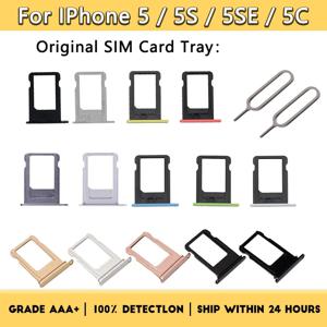 아이폰 5 5C 5s 5G SE 5SE 용 Sim 카드 트레이 홀더 트레이 슬롯 교체 부품, SIM 카드 카드 홀더 어댑터 소켓 화이트 블랙