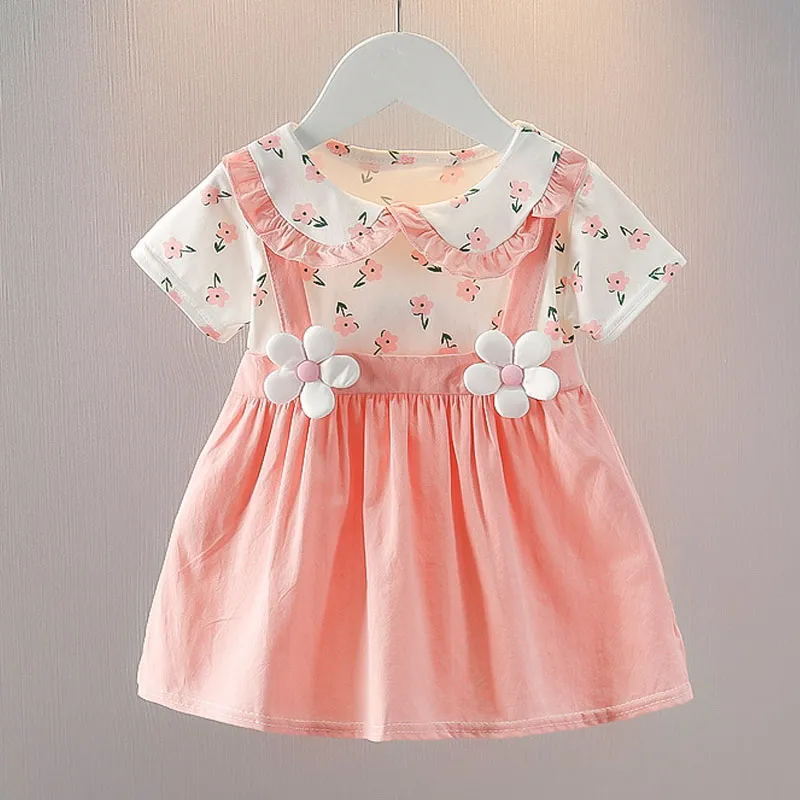 여름 아기 소녀 드레스 인형 칼라 공주 의상, 결혼식 생일 파티 복장, 유아 소녀 의류, 어린이 사랑스러운 A1087