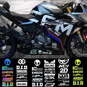 반사 오토바이 스티커 레이싱 탱크 헬멧 데칼, 야마하 MT07 MT09 R1 R3 가와사키 Z900 BMW S1000rr