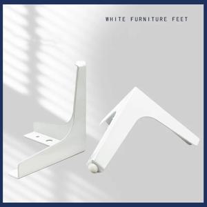 흰색 금속 가구 다리 발, 커피 테이블 다리 소파 침대 의자 다리 다리미 책상 캐비닛 드레서 발 욕실에 4 개/세트