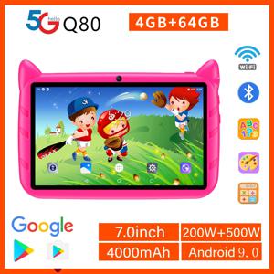 어린이용 안드로이드 학습 교육 게임 태블릿 PC, 7 인치, 5G 와이파이, 쿼드 코어, 4GB + 64GB, 저렴하고 간단한 어린이 선물, 신제품