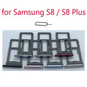 삼성 S8 G950 G950F S8 플러스 G955 G955F 용 단일 듀얼 SIM 카드 마이크로 SD 카드 트레이, 휴대폰 하우징, 신제품