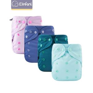 Elinfanta 아기 방수 기저귀 커버, 재사용 가능한 여러 가지 색상, 세척 가능한 친환경 조절 커버, 3-15kg 아기용, 1 개