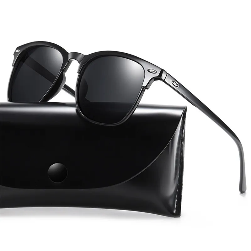 ZXWLYXGX 편광 선글라스, 남성용 2021 레트로 미러 스퀘어 선글라스, 빈티지 눈부심 방지 드라이버의 선글라스, Oculos