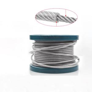 10 Meter 와이어 로프 PVC 투명 코팅 케이블 304 스테인레스 스틸 로프 빨랫줄 직경 0.6mm 0.8mm 1mm 1.2mm 1.5mm 2mm