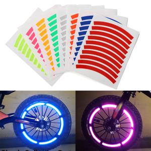 어린이 안전 스티커, 바퀴 데칼, 자전거 액세서리, 균형 타이어 반사 스티커, 색상