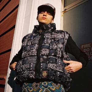 KAPITAL 나일론 우븐 캐슈 블라썸, 3 색 하이넥 지퍼, 다운 코튼 재킷 조끼, 일본 스타일 코트, WY660