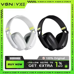 VGN VXE 사이렌 V1 무선 헤드셋, 두 가지 모드 블루투스 5.3, 2.4G FPS 게임용 헤드셋 이어폰, 저지연 200g 라이트 무게추, PC 게이머
