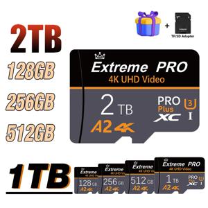 익스트림 프로 미니 SD 카드, 메모리 카드, U1 V10 마이크로 TF SD 카드, 휴대폰 카메라 드론용 고속 플래시 카드, 1TB, 2TB, 256GB, 128GB