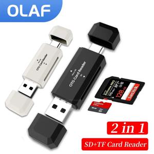 C 타입 SD TF 카드 리더, USB 2.0 카드 리더, PC 노트북 액세서리, 고속 스마트 메모리 카드 리더, SD 카드 어댑터, 2 in 1