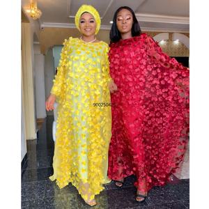 여성용 아프리카 드레스, 다시키 2024 신상 vetement femme 가운, 아프리카 의류, 바진 리치 앙카라 꽃 원피스 플러스 사이즈