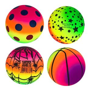 실내 및 실외용 다채로운 풍선 비치 볼, 레인보우 PVC 스포츠 킥볼, 어린이 핸드볼, 6 인치 놀이터 공