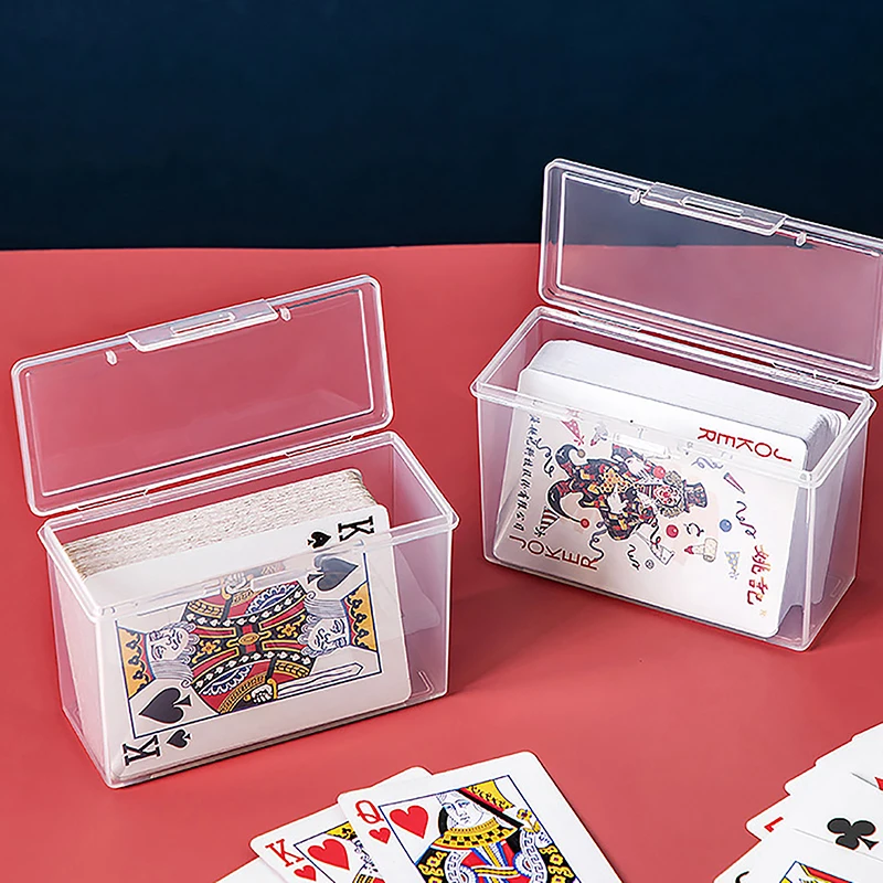 보드 게임용 투명 플라스틱 상자, 카드 놀이 용기, PP 보관 케이스, 포장 포커 게임 카드 상자, 신제품
