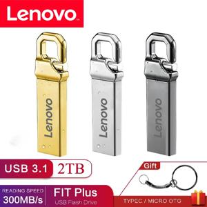 레노버 USB 플래시 드라이브, 고속 펜드라이브, 휴대용 SSD 메모리, USB 플래시 디스크, 2TB, 1TB, 512GB, 무료 배송
