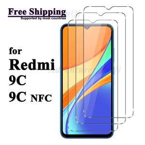 레드미 9C NFC 샤오미 화면 보호대, 강화 유리 HD 9H 스크래치 방지 케이스, 무료 배송
