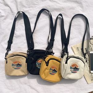 BSW1 미니 여성용 캔버스 핸드백, 작은 천 숄더 크로스바디 백, 2023 숙녀 지갑