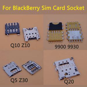 SIM 카드 리더 홀더 슬롯 커넥터 부품, 블랙베리 Q10 Z10 9900 9930 Q5 Z30 Q20 용 휴대폰, 1PC