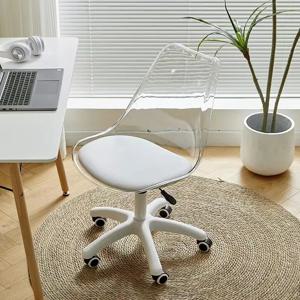 JOYLIVE 컴퓨터 의자, 투명 아크릴 의자, 편안한 리프팅 회전 의자, 메이크업 스툴, 공부, 가정용 신제품, 직송
