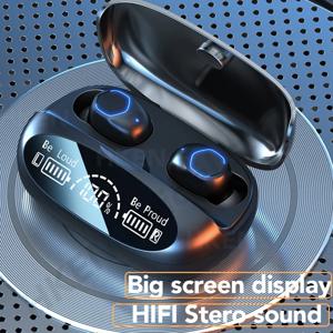 HKEN 블루투스 5.2 이어폰, TWS 이어버드, 마이크 포함 무선 헤드폰, 소음 감소, 샤오미 아이폰용 방수 헤드셋