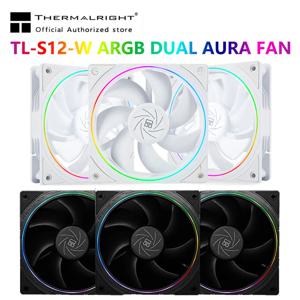 Thermalright TL-S12 HALO 냉각 팬, PC 게이머 360 ° 절묘한 조명 효과 컴퓨터 케이스, 팬 환풍기, 120mm, 5V, 3 핀 ARGB 팬