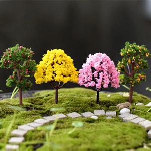 시골 스타일 사쿠라 미니어처 내구성 모델, 플라스틱 시뮬레이션 나무 풍경, 생생한 정원