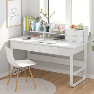 모던 컴퓨터 미니멀리즘 책상, 가정용 공부 테이블, 미끄럼 방지 발 매트 보드, 침실 거실 학습 사무실