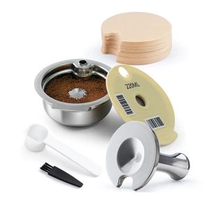 스테인레스 스틸 재사용 가능 커피 캡슐 포드, 보쉬 타시모 기계용 리필 필터 커피 메이커, 60, 180, 200/220 ML